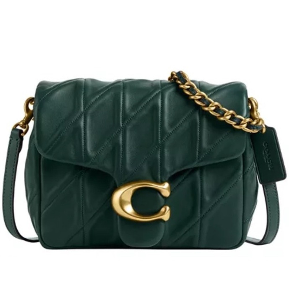 Coach Quilted Tabby Shoulder Bag Dark Navy OS New With Tags